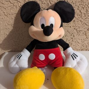 Disney Mickey Mouse Plush - Black, Red, Yellow